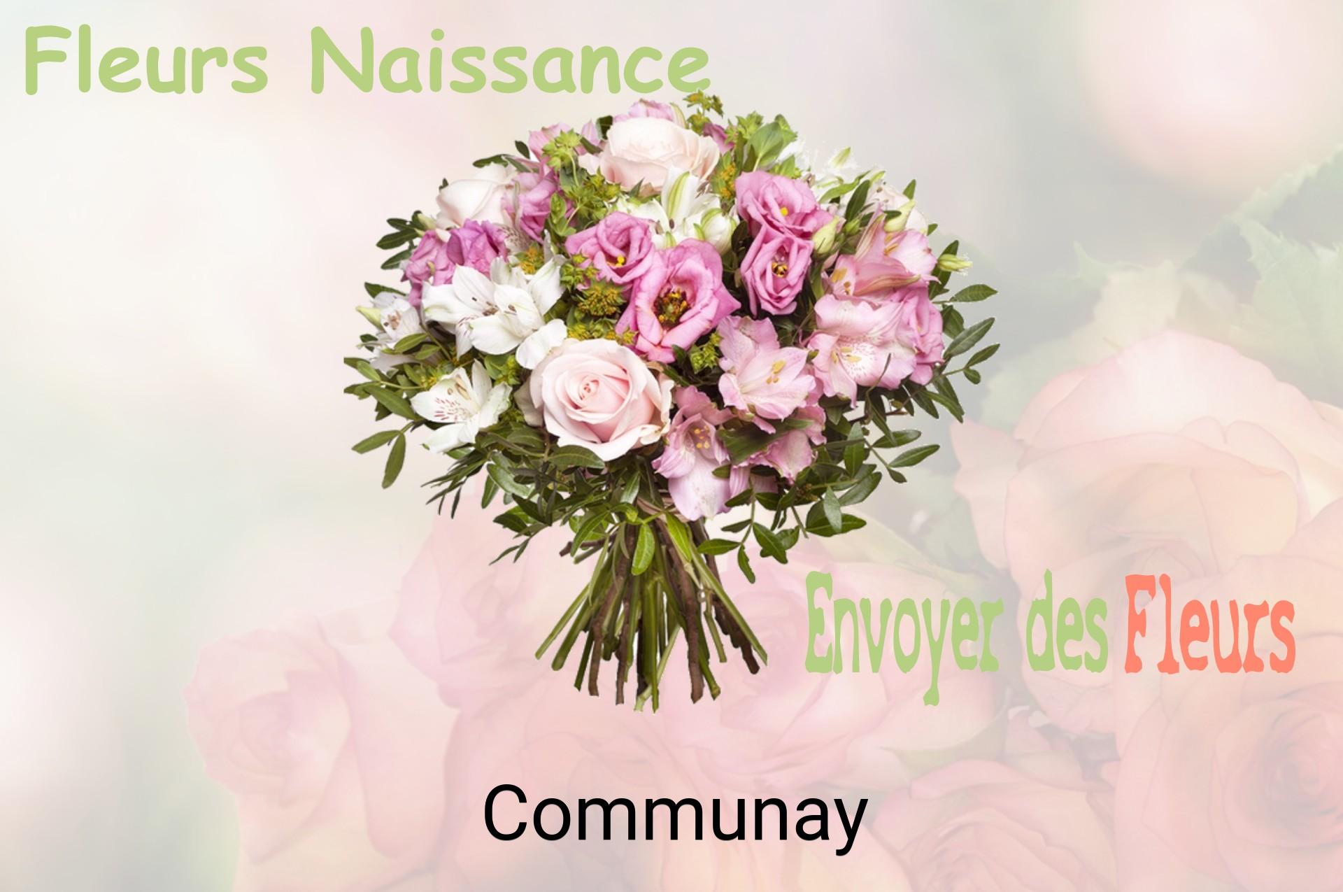 Bouquet de fleurs de naissance livré à Communay